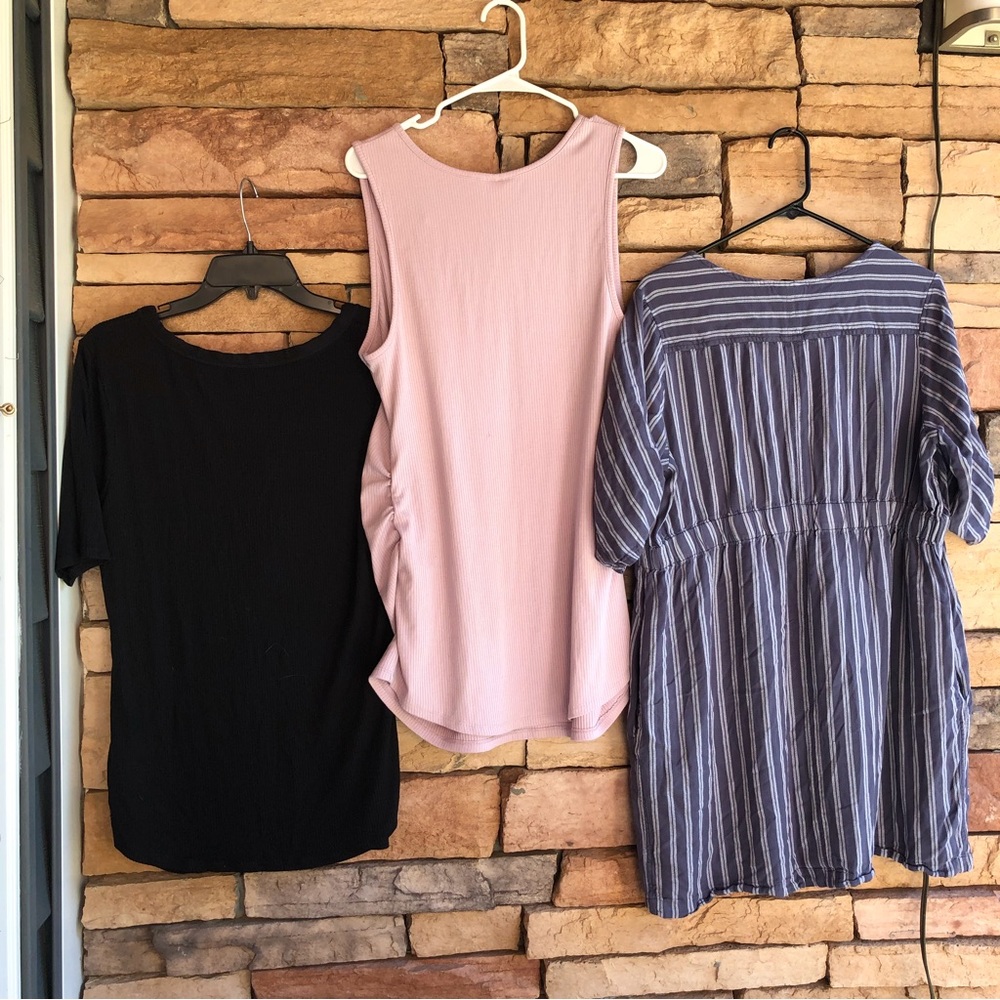 Isabel Maternity short sleeve & sleeveless tops Bundle EUC XL - Picture 15 of 16